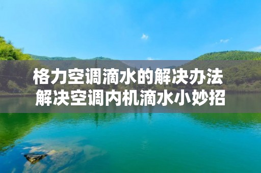 格力空调滴水的解决办法 解决空调内机滴水小妙招 格力空调滴水的解决办法 解决空调内机滴水小妙招