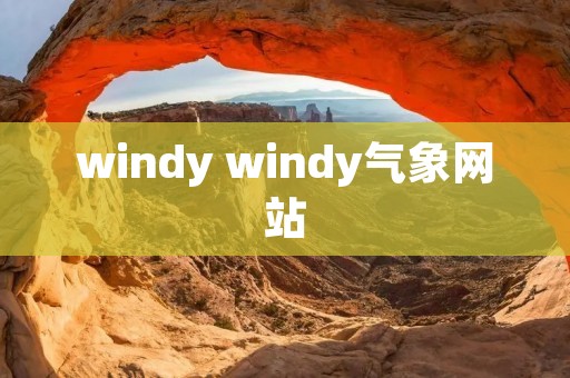 windy windy气象网站 windy windy气象网站