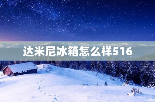达米尼冰箱怎么样516：高效节能，智能科技，为您带来全新冰箱体验