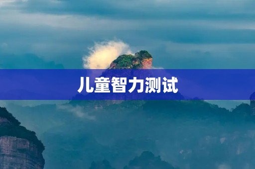 儿童智力测试:培养孩子全面发展的必备工具