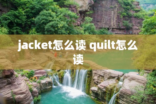 jacket怎么读 quilt怎么读