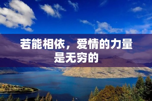 若能相依,爱情的力量是无穷的