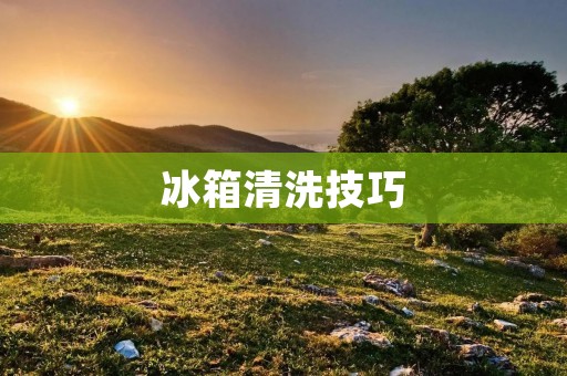 冰箱清洗技巧：第一次使用冰箱怎么清洗