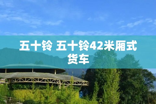 五十铃 五十铃42米厢式货车