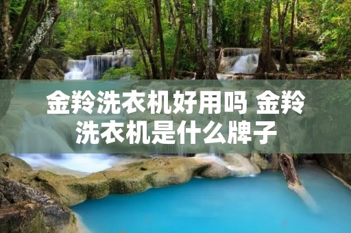 金羚洗衣机好用吗 金羚洗衣机是什么牌子 金羚洗衣机好用吗 金羚洗衣机是什么牌子