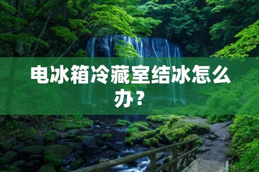 电冰箱冷藏室结冰怎么办? 电冰箱冷藏室结冰怎么办?