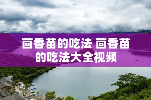 茴香苗的吃法 茴香苗的吃法大全视频