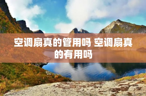 空调扇真的管用吗 空调扇真的有用吗
