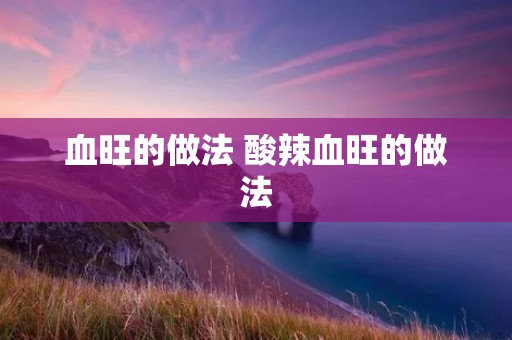 血旺的做法 酸辣血旺的做法 血旺的做法 酸辣血旺的做法
