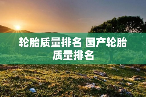 轮胎质量排名 国产轮胎质量排名 轮胎质量排名 国产轮胎质量排名