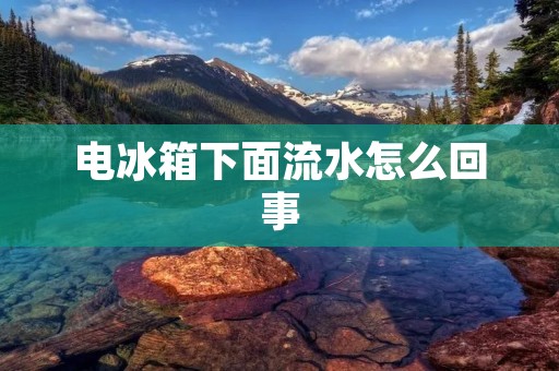 电冰箱下面流水怎么回事