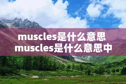 muscles是什么意思 muscles是什么意思中文翻译