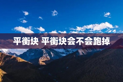 平衡块 平衡块会不会跑掉