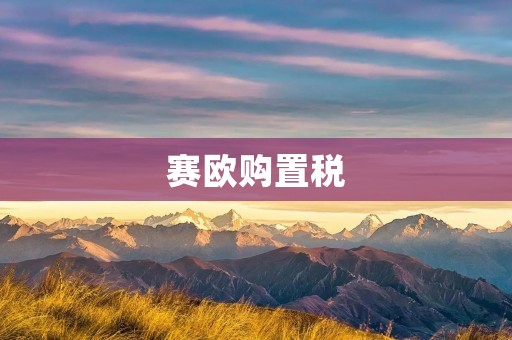 赛欧购置税：了解购车税费，为您省钱省心