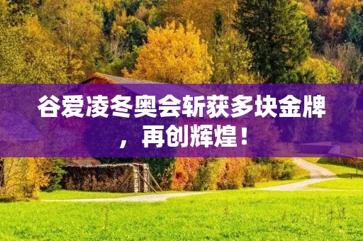 谷爱凌冬奥会斩获多块金牌，再创辉煌！