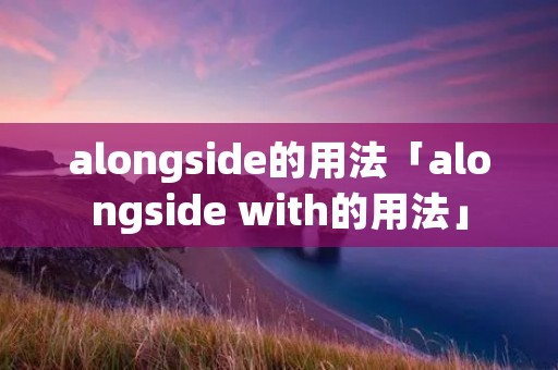 alongside的用法「alongside with的用法」