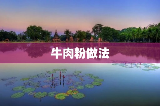 牛肉粉做法：一碗香浓的美味佳肴