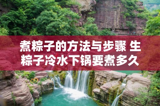 煮粽子的方法与步骤 生粽子冷水下锅要煮多久
