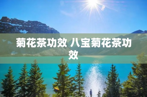 菊花茶功效 八宝菊花茶功效 菊花茶功效 八宝菊花茶功效