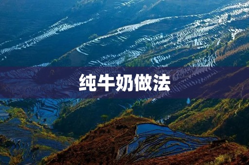 纯牛奶做法:简单易学,健康美味 纯牛奶做法:简单易学,健康美味
