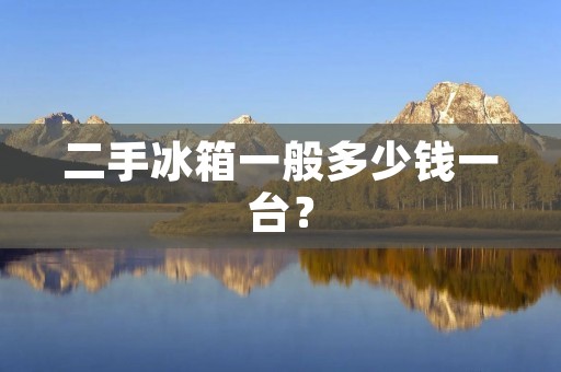 二手冰箱一般多少钱一台? 二手冰箱一般多少钱一台?