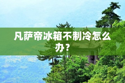 凡萨帝冰箱不制冷怎么办？