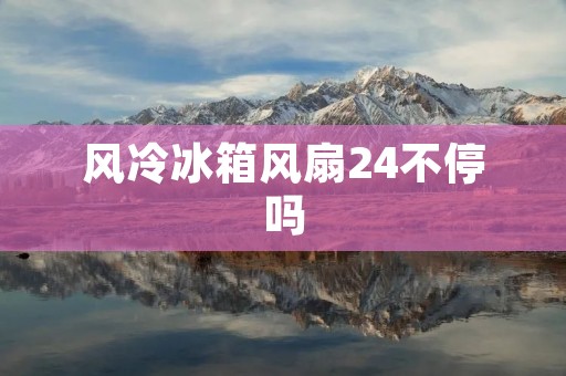 风冷冰箱风扇24不停吗