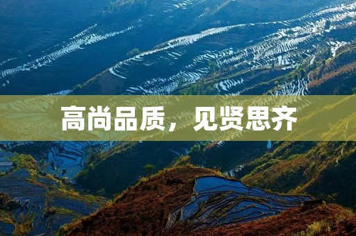 高尚品质,见贤思齐