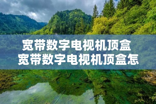 宽带数字电视机顶盒 宽带数字电视机顶盒怎么使用
