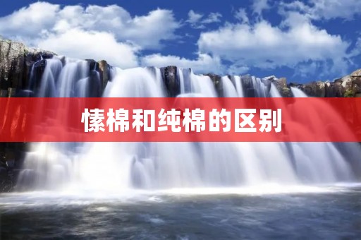 愫棉和纯棉的区别