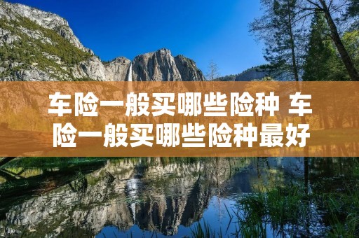 车险一般买哪些险种 车险一般买哪些险种最好