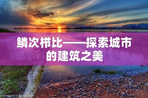 鳞次栉比——探索城市的建筑之美