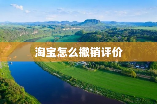 淘宝怎么撤销评价