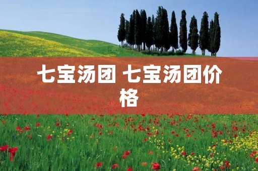 七宝汤团 七宝汤团价格