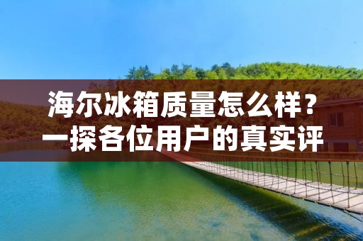 海尔冰箱质量怎么样?一探各位用户的真实评价 海尔冰箱质量怎么样?一探各位用户的真实评价