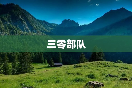 三零部队：英勇战斗，守卫家园