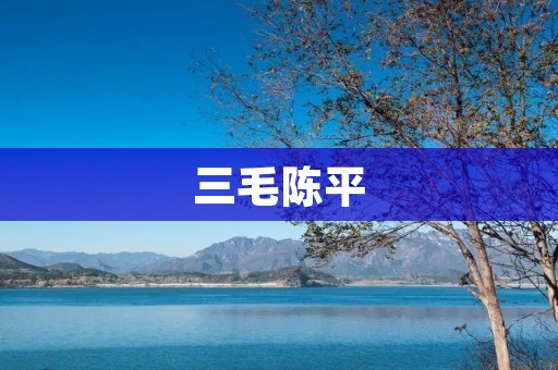 三毛陈平:一个永远的故事 三毛陈平:一个永远的故事