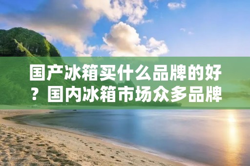 国产冰箱买什么品牌的好？国内冰箱市场众多品牌琳琅满目，消费者在购买时常常会陷入选择困难。本文将针对国产冰箱品牌进行综合评估，为消费者提供参考，帮助他们在众多品牌中做出明智的选择。