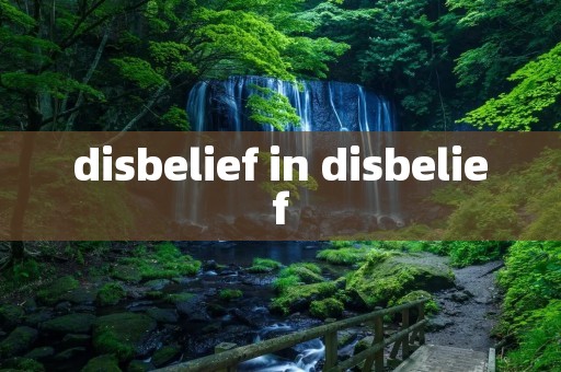 disbelief in disbelief