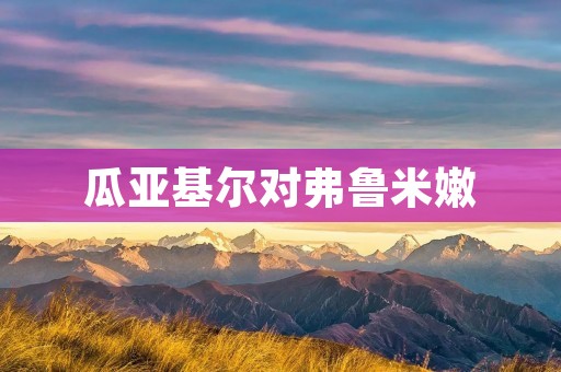 瓜亚基尔对弗鲁米嫩：探寻南美洲的文化交融之旅