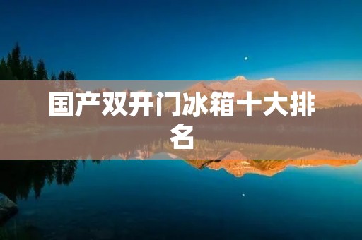 国产**门冰箱十大排名:为您提供最优质的冷藏体验 国产**门冰箱十大排名:为您提供最优质的冷藏体验