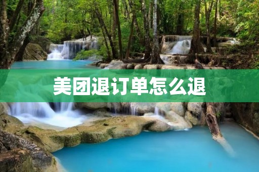 美团退订单怎么退：详细解释及操作步骤