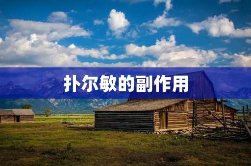 扑尔敏的副作用:详细解析