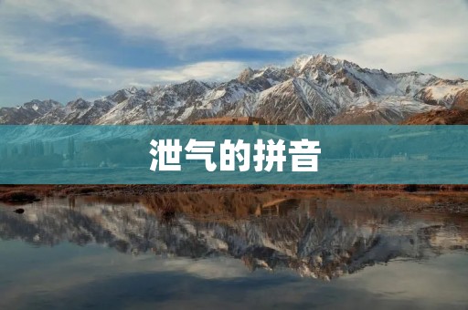 泄气的拼音：xiè qì de pīn yīn