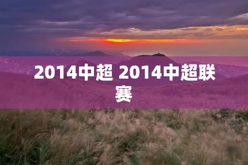 2014中超 2014中超联赛
