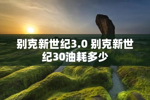 别克新世纪3.0 别克新世纪30油耗多少