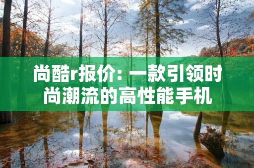 尚酷r报价: 一款引领时尚潮流的高性能手机 尚酷r报价: 一款引领时尚潮流的高性能手机