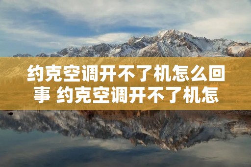 约克空调开不了机怎么回事 约克空调开不了机怎么回事儿