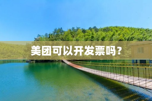 美团可以开发票吗? 美团可以开发票吗?