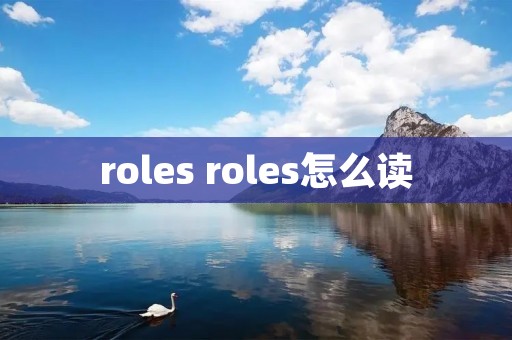 roles roles怎么读